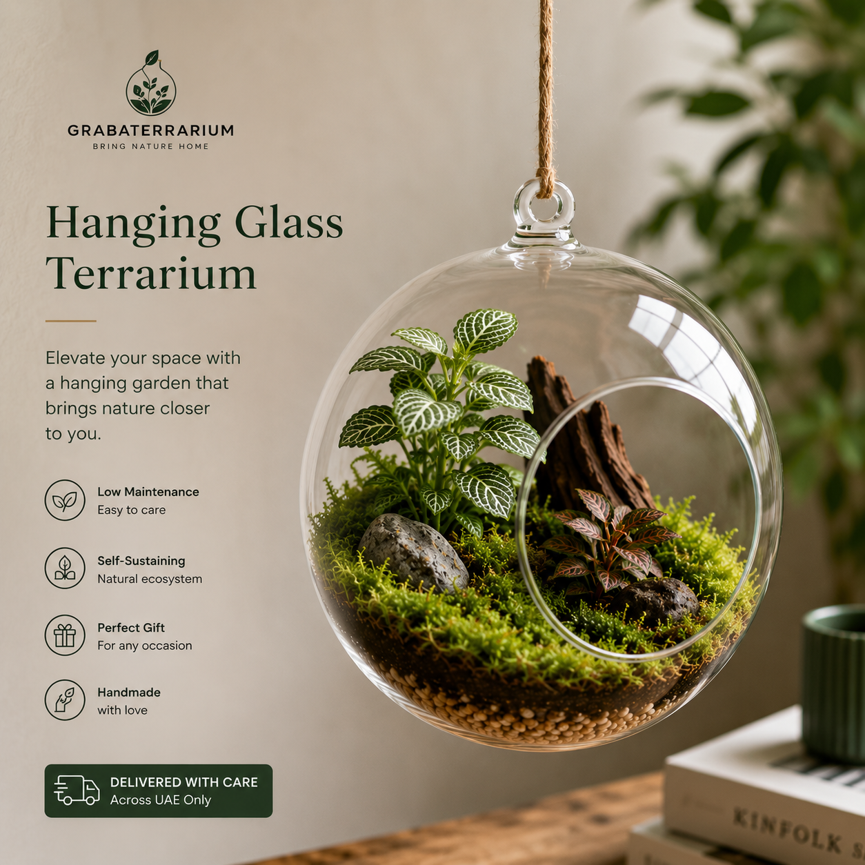 Hanging Glass Terrarium